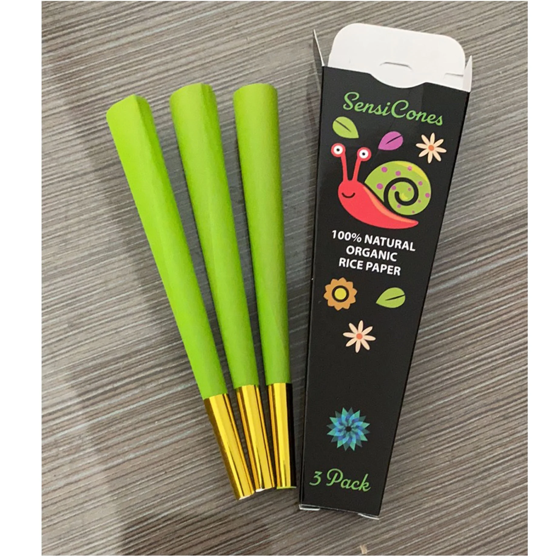 
custom tip logo printed smoking rolling paper cone of king size 