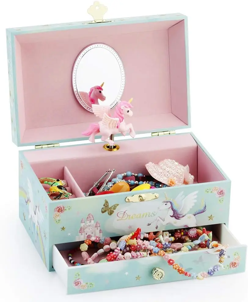 Music Box Jewellery Box Packaging for Girls & Boys Gift Ballerina Musical Box Kid Toys Hand Cranked