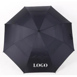 Wholesale 54/62/68 Inch Automatic Open Extra Large Oversize Double Canopy Vented Windproof Waterproof Golf Umbrellas