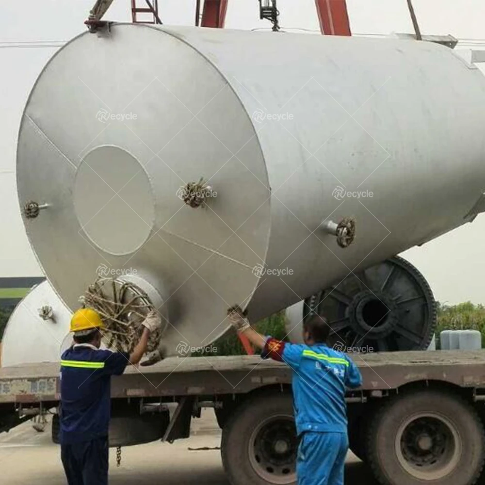 Растрескивающая печь для непрерывных отходов шин пластиковая резина пиролизная установка масла