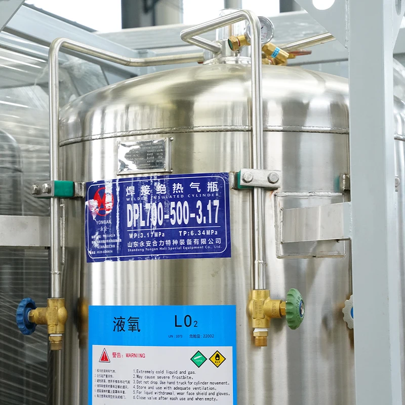 Insulated Cryogenic Liquid Oxygen Gas Dewar Cylinder Storage Tank Dewar