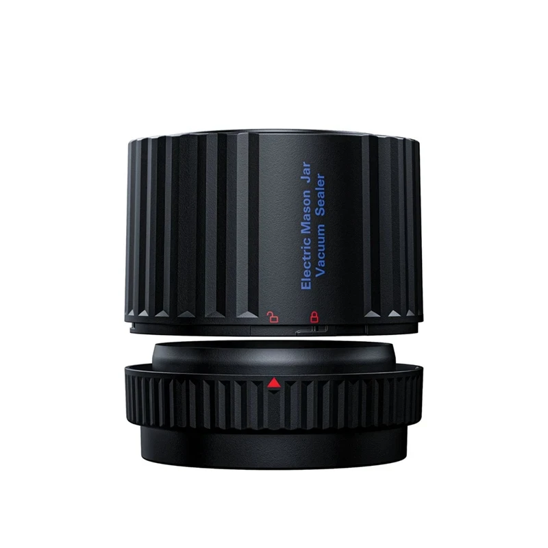 New Arrival ABS Plastic Electric Mason Jar Vacuum Sealer Set Kit Automatic Wide Regular Mouth Mason Lid Cordless Food Storage