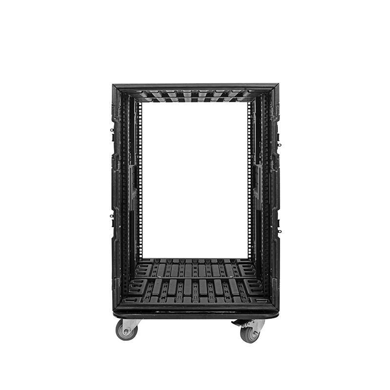 Yinyun Amplifier Effect Rack Flight Case Plastic ABS 8U Audio Rack Case with pulleys