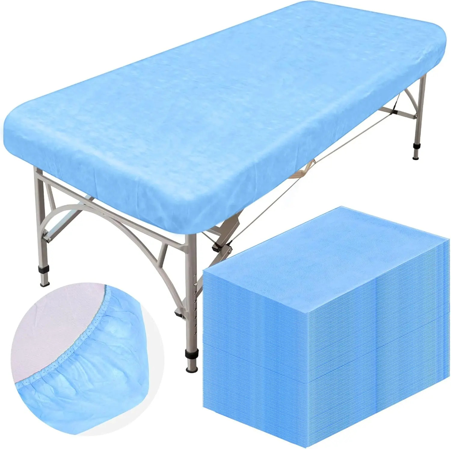 Medical Elastics Fitted Sheets Massage Table for SPA Medical Examination Tattoo Waxing Nonwoven Bed Cover Disposable Bed Covers