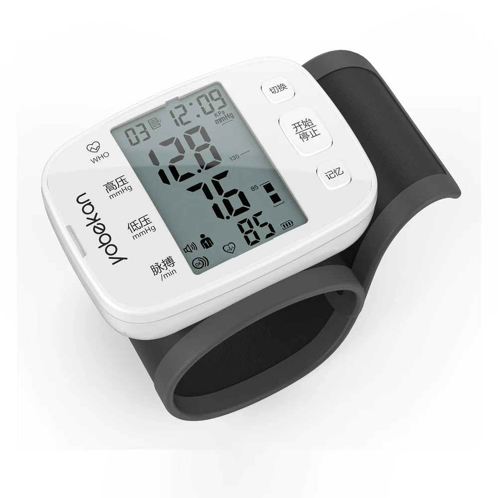 Электронный прибор для измерения артериального давления Yobekan, сфигмоманометр, автоматический прибор для измерения артериального давления, цифровой прибор для измерения артериального давления на запястье