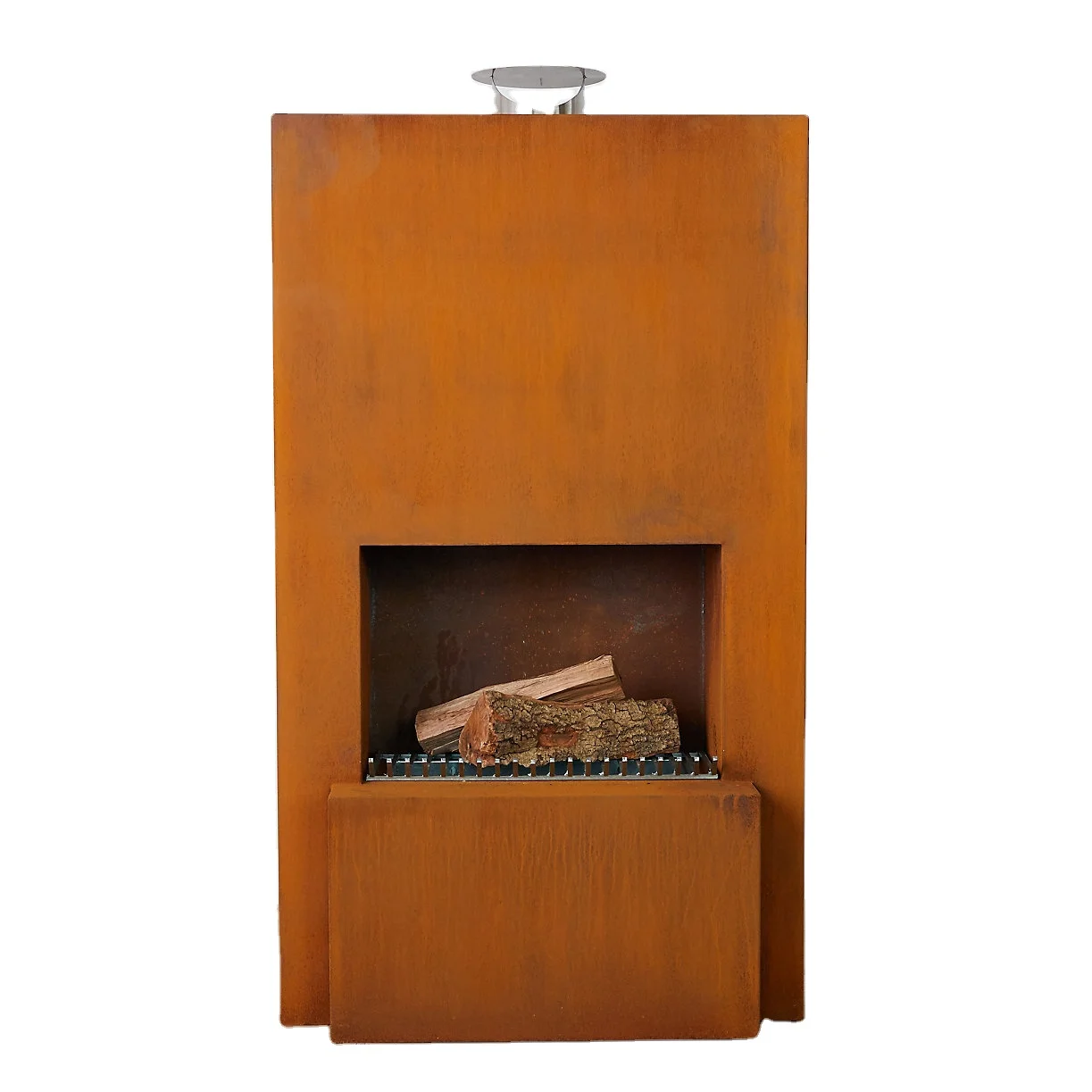 Detachable Portable Corten Steel Fire Pits Fireplace for Decoration Warming