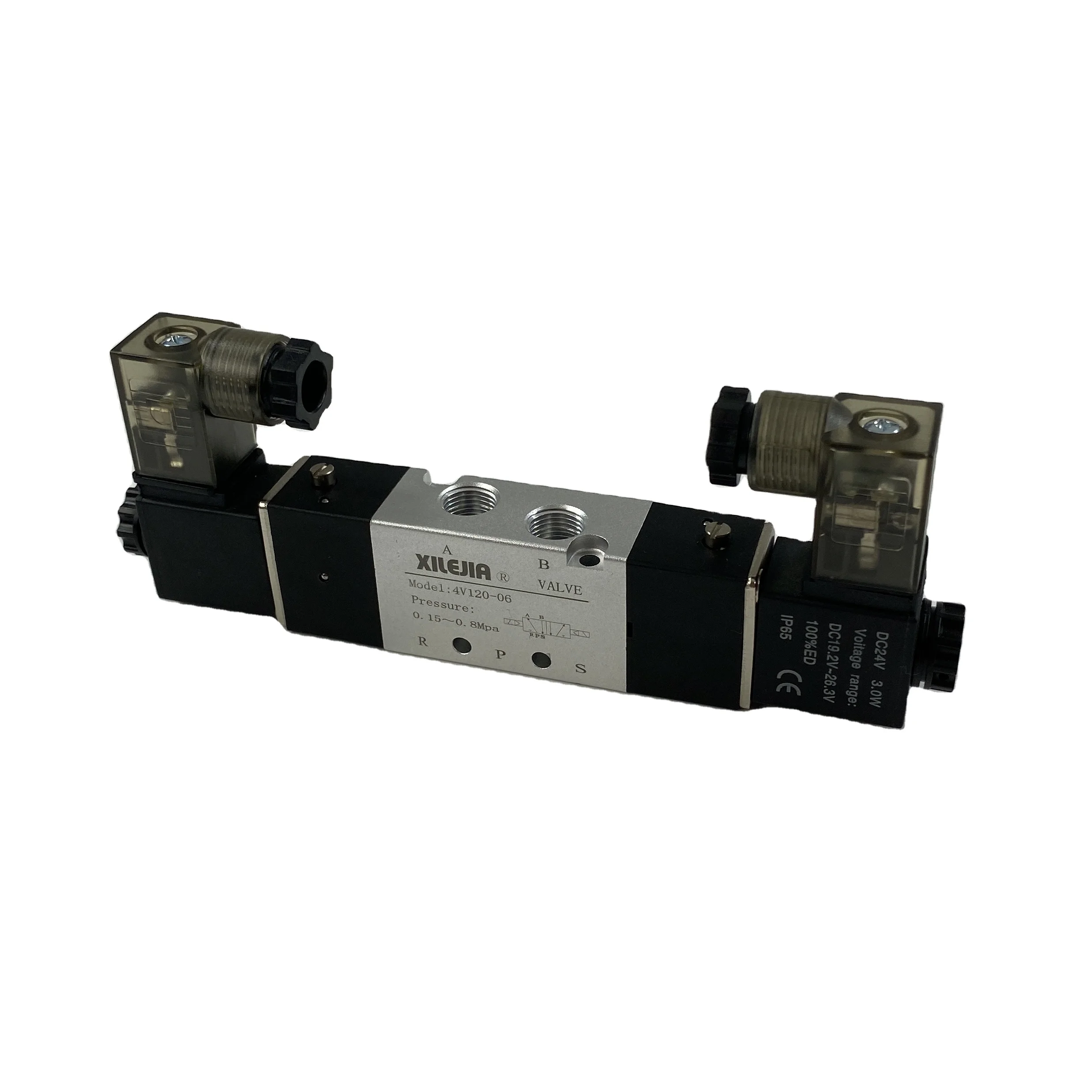 5 Way 2 ALLOY Position 4v120-06 Pneumatic air gas control Solenoid Valve