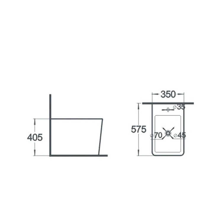 Sanitary Ware Black Color Bathroom Bidet WC