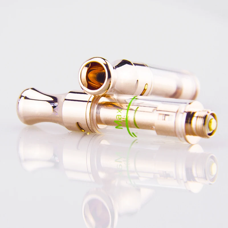 
Top selling refillable Gold color 510 thread ceramic coil cbd cartridge liberty 1ml vape pen cartridge box bulk for vape pen 