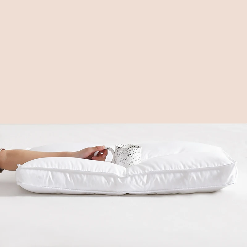 Wholesale Natural Goose Down Filling Comfortable Fluffy Feather Bed Pillow