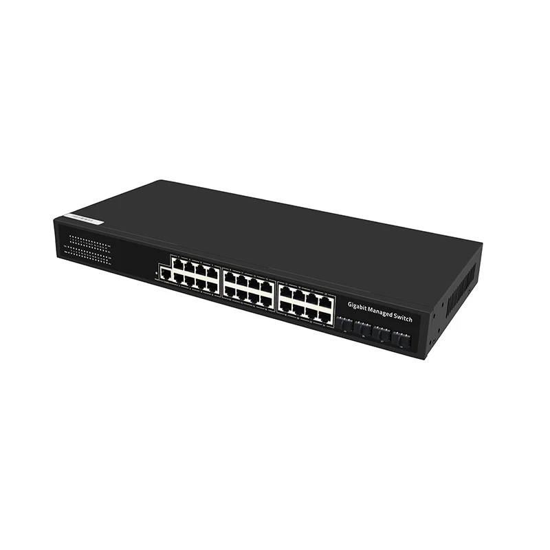 Layer 2 1U Rack Mount Brand New 24 ports managed Switch with 4 SFP ports