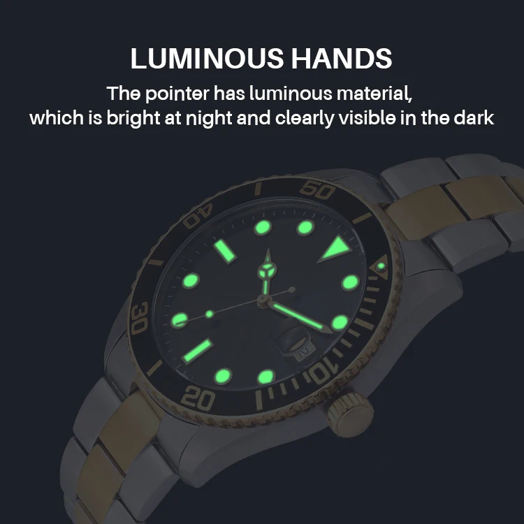 Hot sale montre de luxe brands sports kol saati montre pour homme custom luminous business luxury quartz male designer watches