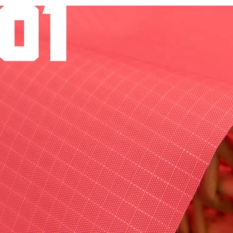 Eco-friendly GRS certified factory polyester handbag garment lining 210D 420D ripstop waterproof RPET recycled oxford fabric