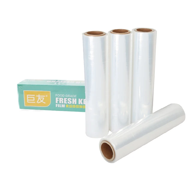 Roll plastic film sale plastic wrap FOOD grade slide cutter for wrap