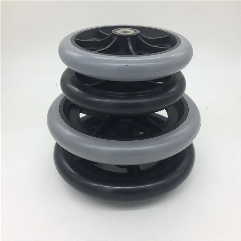 JQ Caster 150mm 200mm durable wheelchair front caster wheels manufacturer
