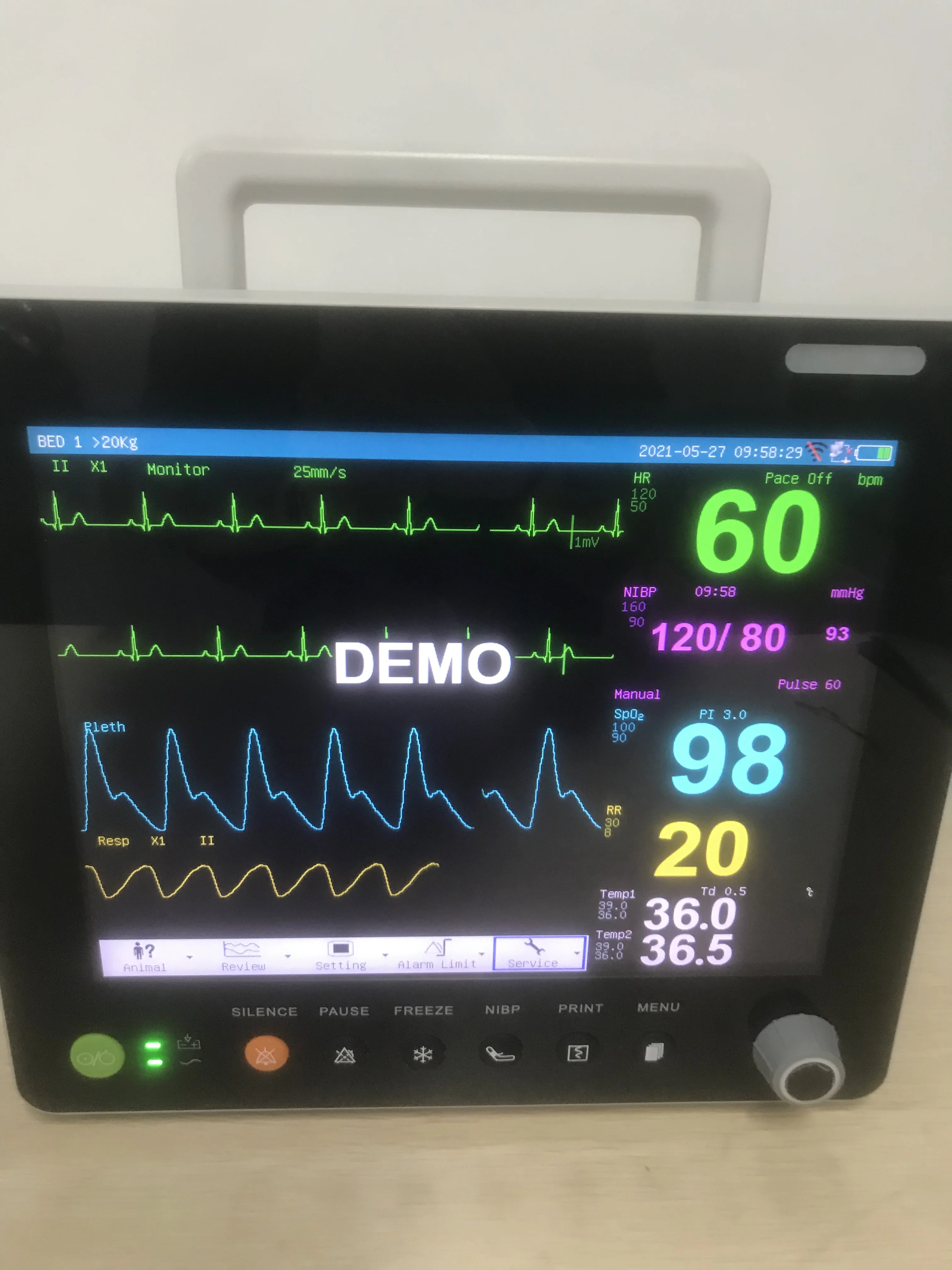 SUN-603S Vet Patient Monitor Veterinary Animal Patient Monitor for dogs/cats