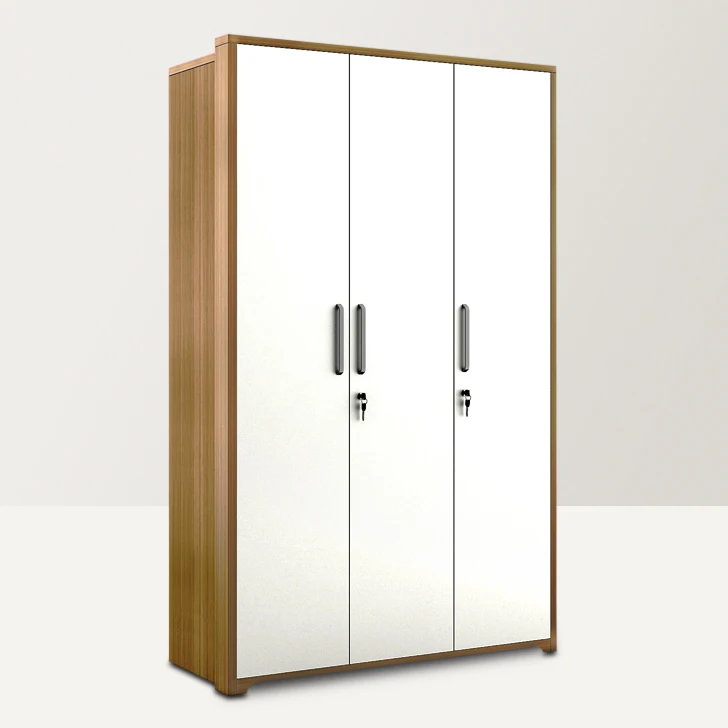 Custom melamine cupboard cheap price 2 door wooden shelves closet wardrobe with drawers