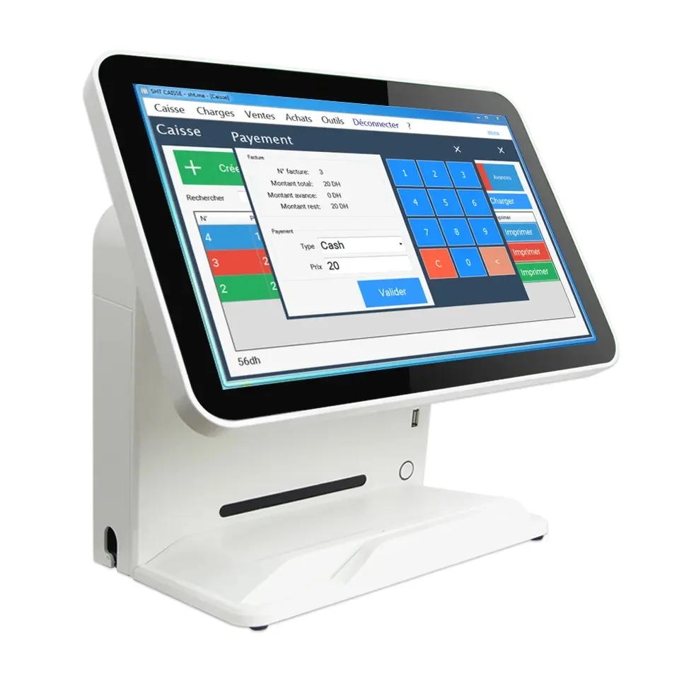 Factory Price All In One Pos 15.6 Inch 1920*1080 True Flat touch Screen Windows Pos System
