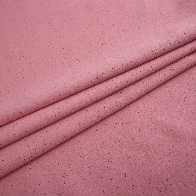 
Africa fabric dress GEORGETTE WOVEN 4 way stretch brushed spandex elastic polyester wholesale sequin fabric 