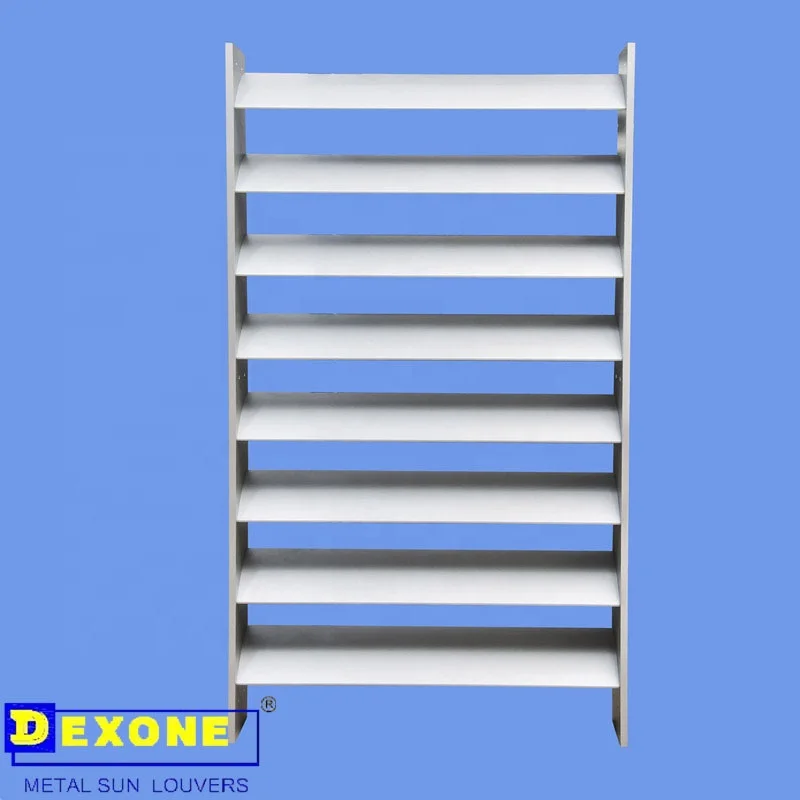 Exterior Aerofoil Aluminum metal building materials of aluminum profile louver system