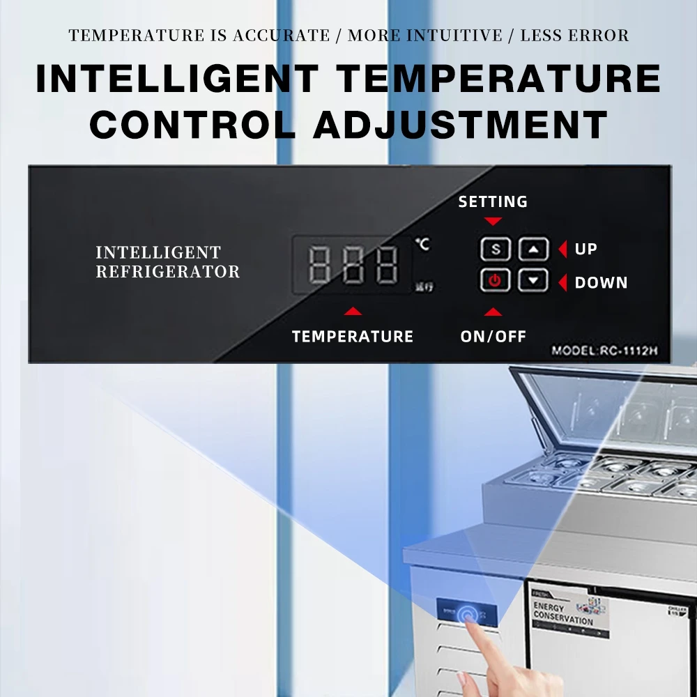 Wholesale Salad Worktable Freezer Salad Bar Display Counter