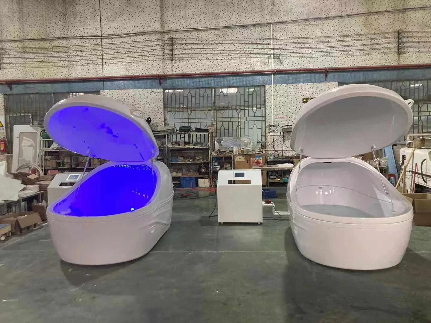 2022 big touch screen filter heat pump   Sensory deprivation Floatation  Tank Therapy Pod Floating Capsule with Music Led Light