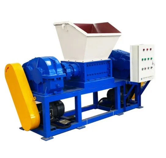Waste Carton Box Cloth Tire Waste Rubber plastic Metal Shredder machine for Garbage Disposal Station