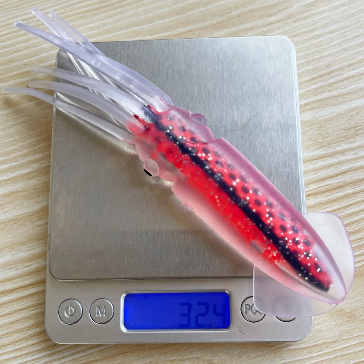 18cm 20cm Luminous Soft Squid Fishing Lures Fishing Luminous Squid Skirts Artificial Jigging Bait