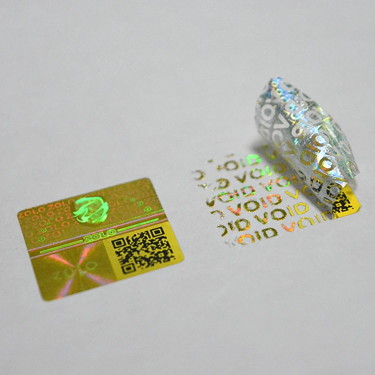 Silver/Gold Color Hologram Sticker with Radium Laser Animation