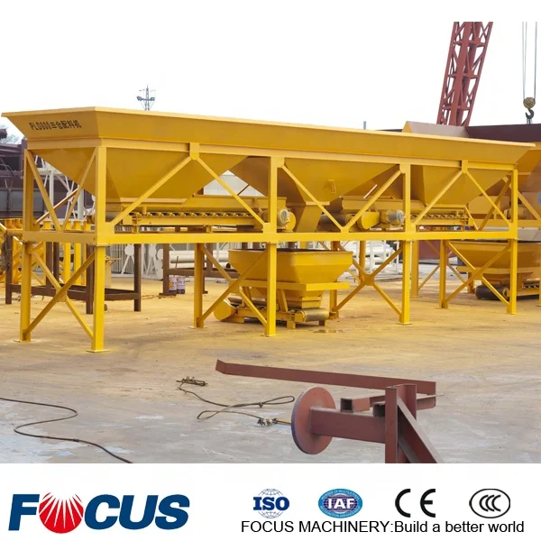 Hopper weighing aggregate batcher of concrete plant