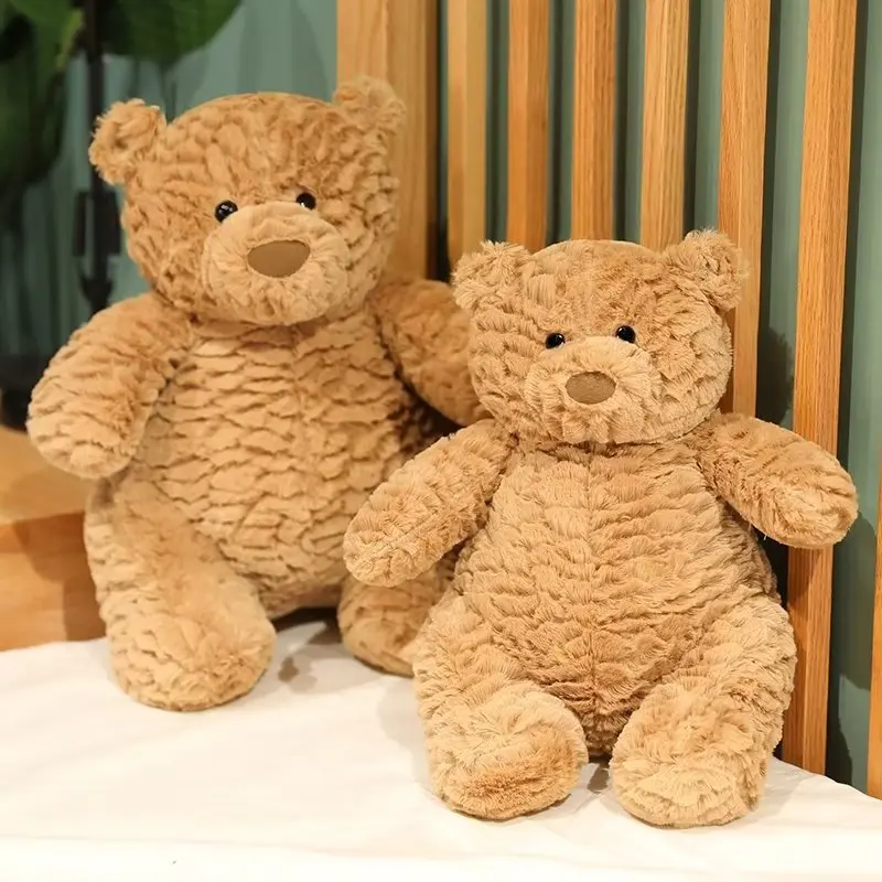 Plush Toy Supplier Cute Custom Stuffed Animal for Gifts Soft Toys Embroidery Cat bear 20cm 30cm