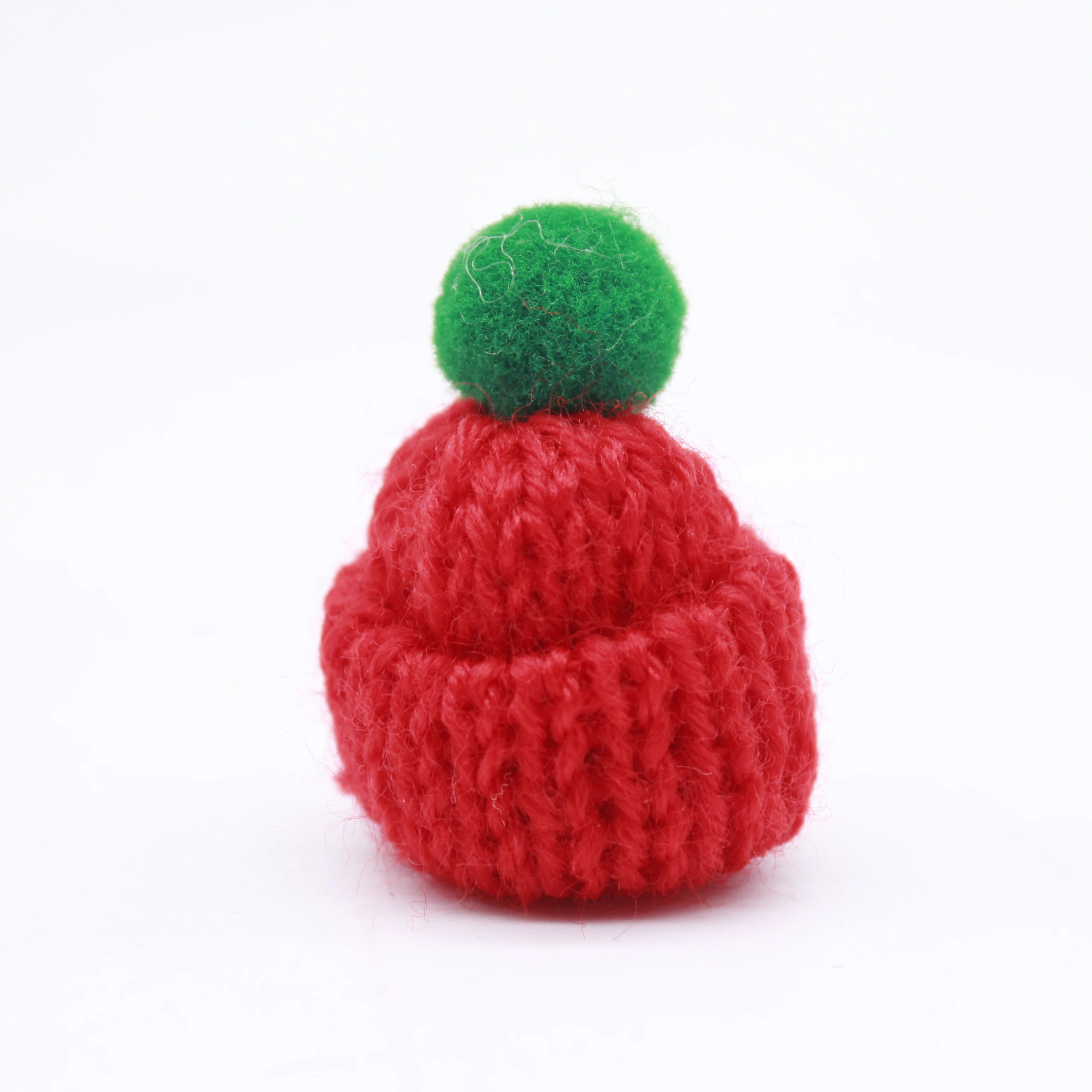 Rainbow Color  Doll Hat Mini Top Crochet Christmas Hat For Wine Bottle Bear Decoration Custom Small Knitted Hat