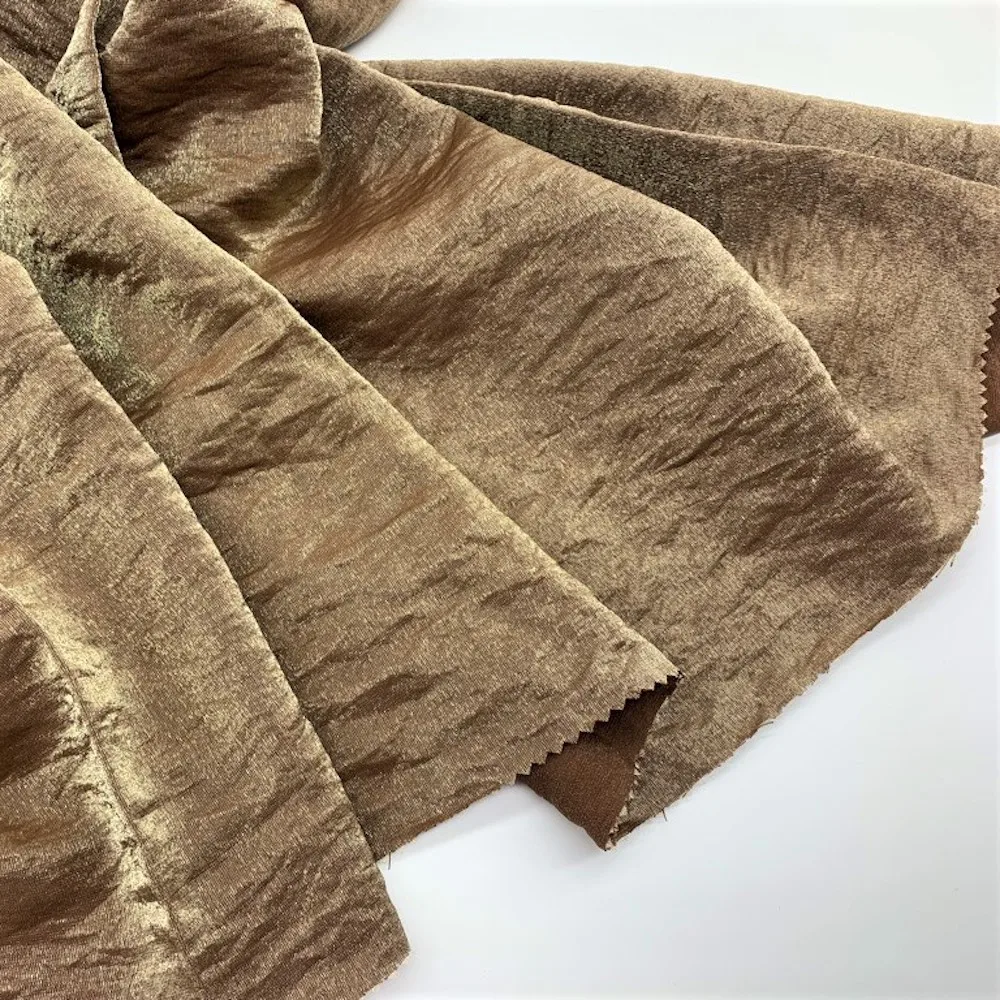 Factory Wholesale 70% Cotton 30% Nylon Wrinkle Fabric in Stock