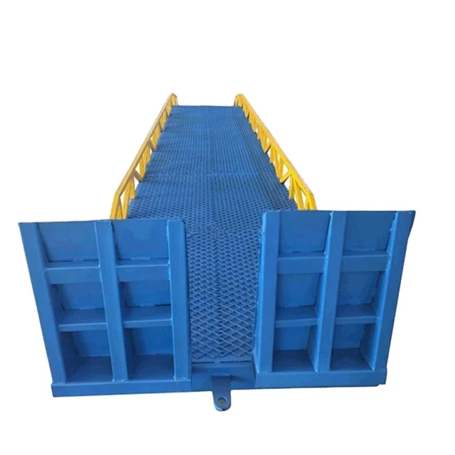 Movable Hydraulic Dock Ramp With A Capacity Of 10 Tons For Forklift Hydraulic Unloading