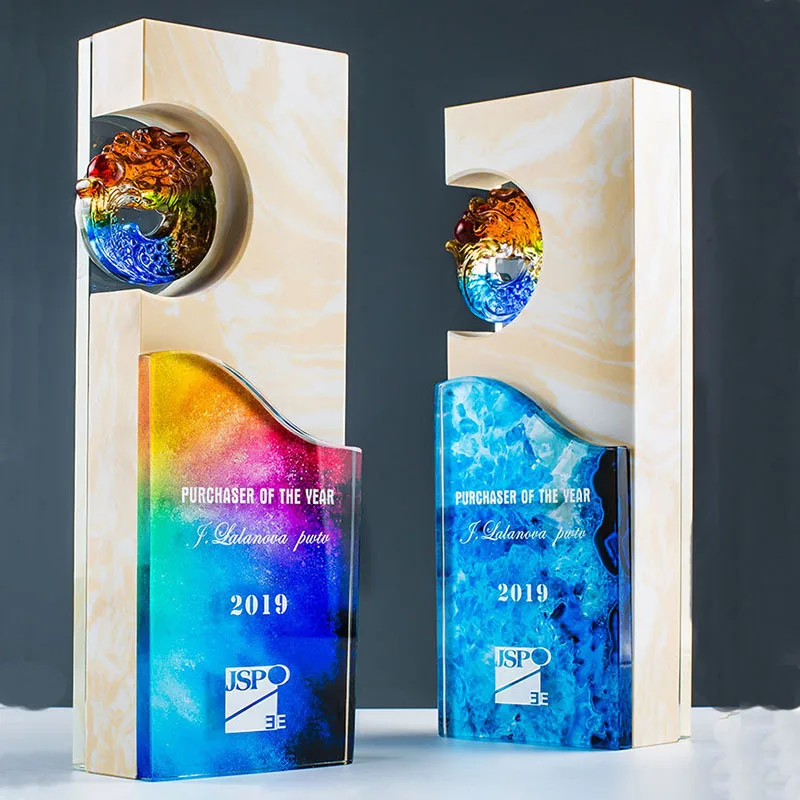 Crystal Trophy High Grade Manufacturers Wholesale Sport Cup Souvenir Custom Design Made Awards Glass Crystal Trophy