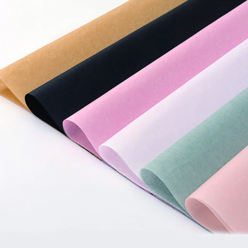 Recyclable Coated Craft Paper Roll Custom Printed Logo Flower Bouquet Newspaper Tissue Paper for Gift Wrapping