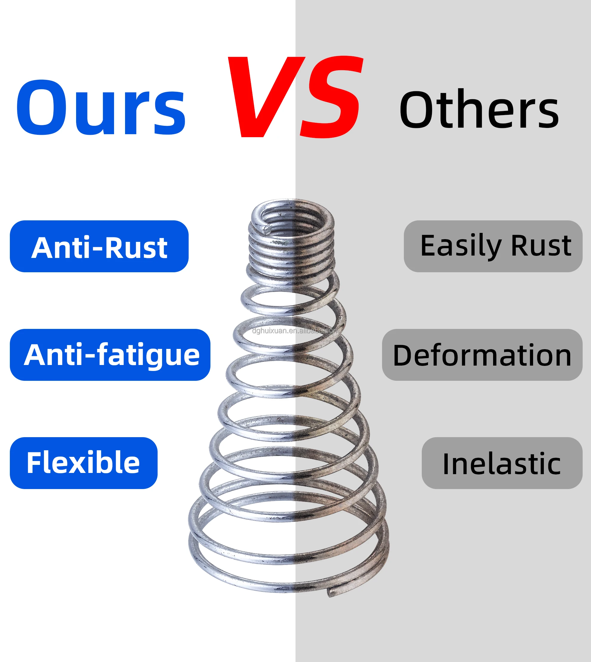 Custom-Made Embroidery Stainless Steel Wire Whisk Ball Christmas Tree Topper Coil Spring For Toy Gear Box Protein