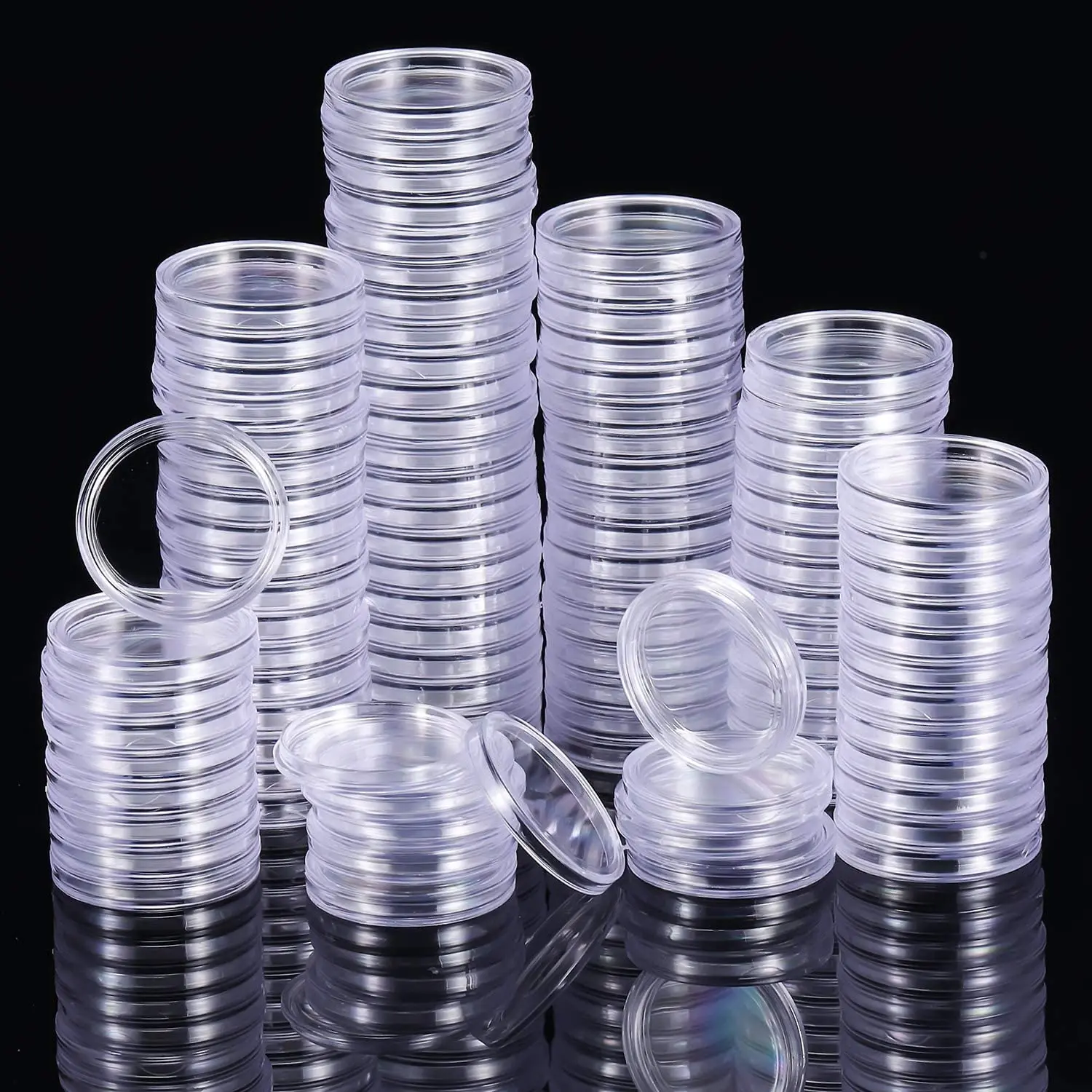 Premium ULTRA 22 mm Coin Capsules Scratch-resistant Clear 1/4oz Silver Britannia Coins Plastic Box