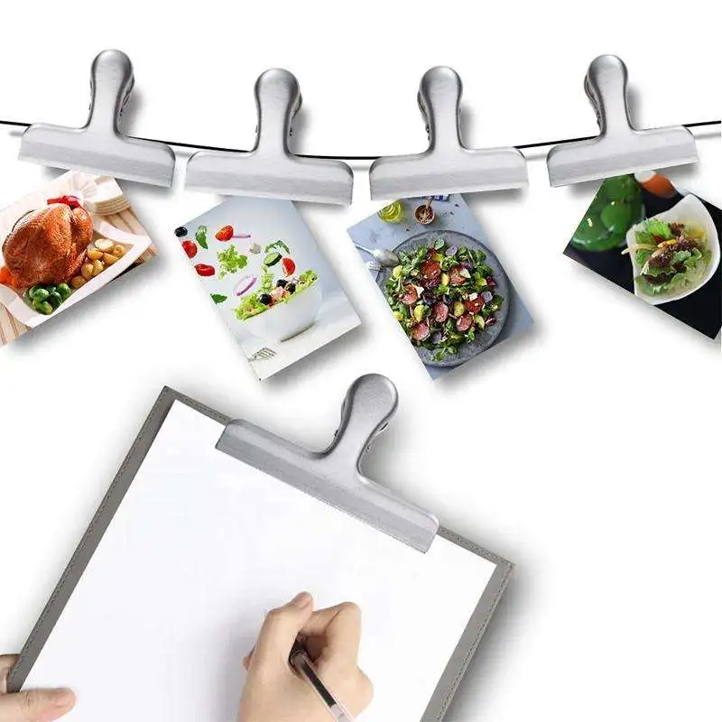 Portable New Kitchen Sealer Clamp Metal Tool Kitchen Accessories Clip Storage Snack Bag Clips
