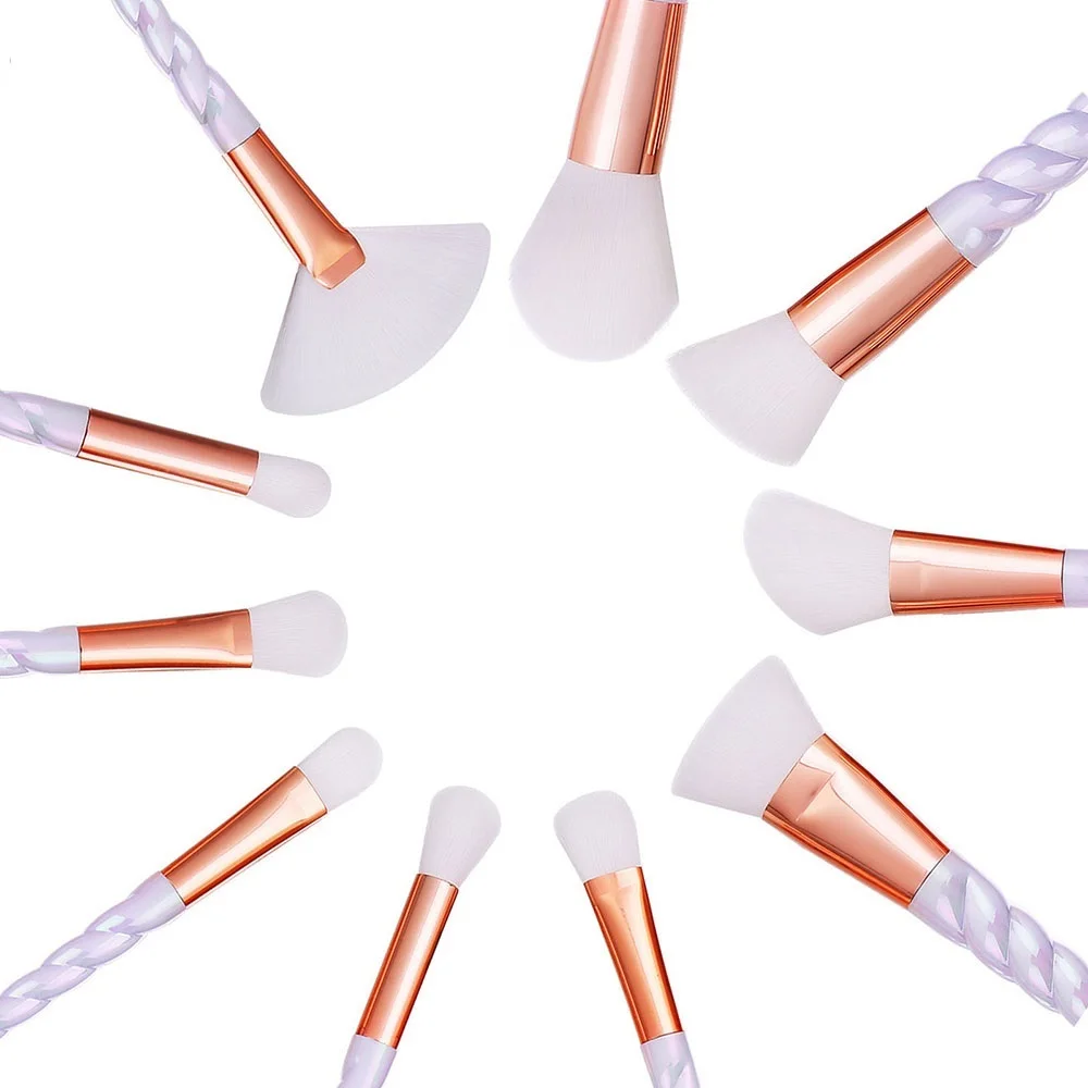 2022 New Low Moq Cosmetic Brushes Tools Kit Custom Logo 10 Pcs Make Up Brush