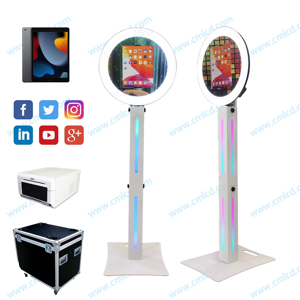 Explosive Models iPad photo booth glass mirror roaming photobooth  Stylish Affordable  photobooth for Parties and Events
