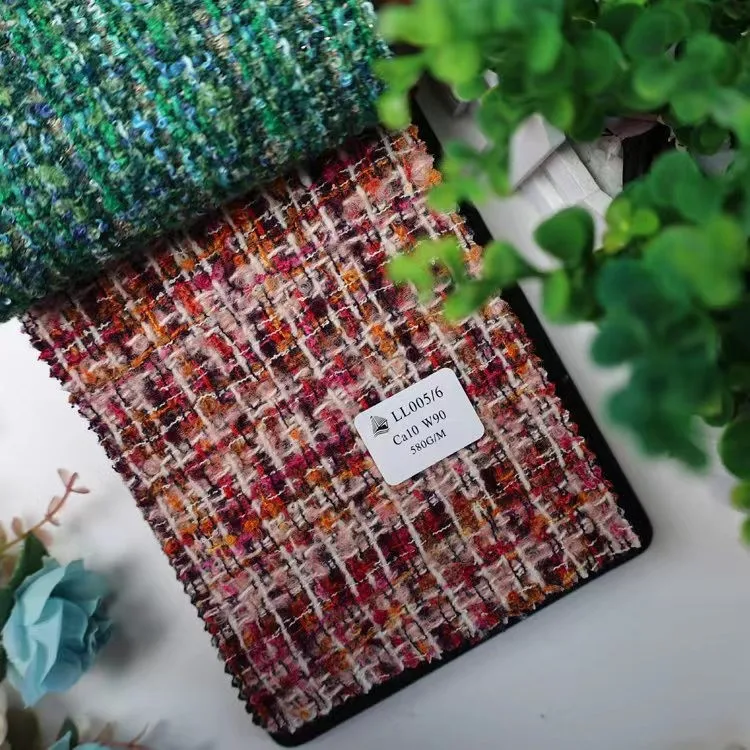 FLLL005 100% Merino wool suit fabric cashmere wool-spun Houndstooth fabric pure Merino suit wool fabric for women coat