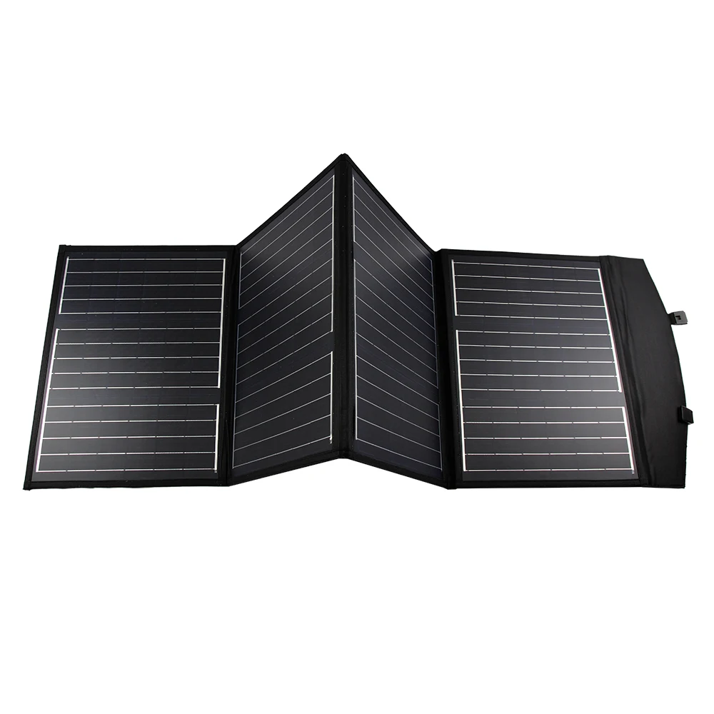 foldable solar panel charger 120w portable solar panel with usb port for camping solar handbag