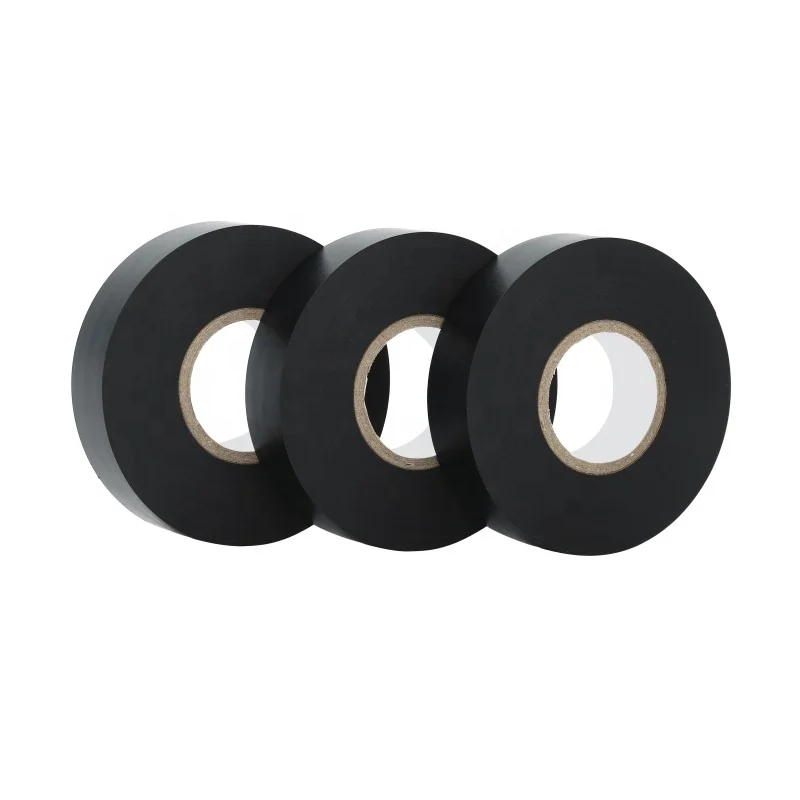 black shiny pvc black tape pvc custom tag with tape one side shrink wrap electrical tape