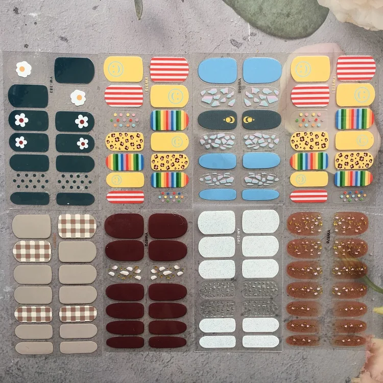 
2021 Fashinable Nail Polish Strips With Custom Designs For Nail Art Accessories 