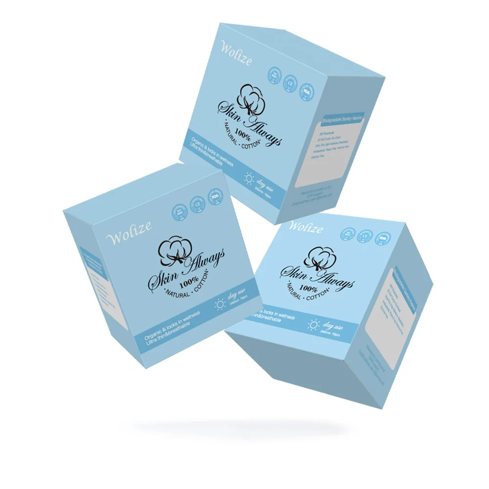 Customizable Lady Sanitary Napkin ingredient safety China factory sale good price Eco-friendly