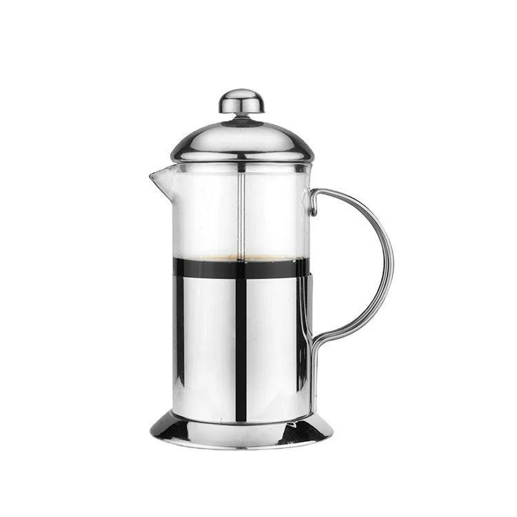 Customize Logo Food Custom Stainless Steel Coffee Glass French Press Small