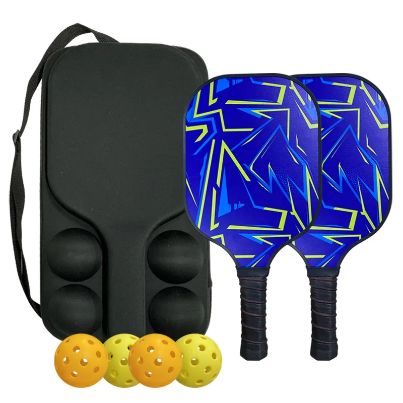High Grade EVA Paddles Case Custom USAPA Pickle Ball Paddle Cover with Sturdy Handle Hard Shell EVA Ball Rockets Storage Bag