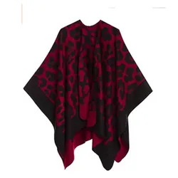 New Design Leopard Dot Cotton Viscose Shawl Custom Printing High Quality Neckerchief Autumn Winter Shawls