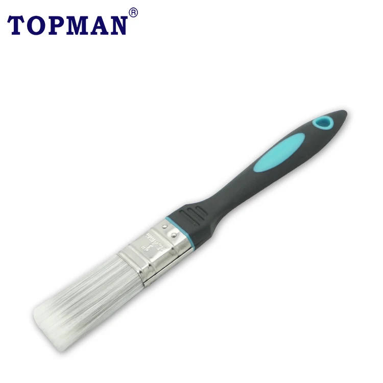 2 inches flat paint brush with soft plastic handle